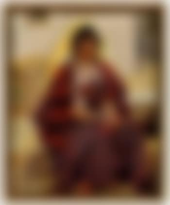 Tunisian woman in deep thought (preview)
