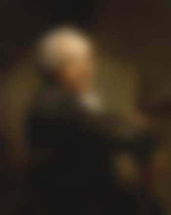 Self-portrait holding a paintbrush and palette (preview)