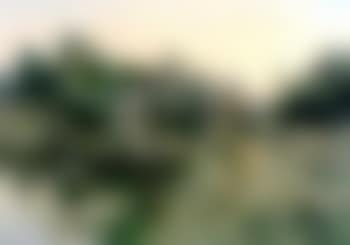River landscape with boat and lock (preview)