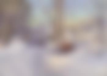 Farm in winter, landscape from Nacka (preview)