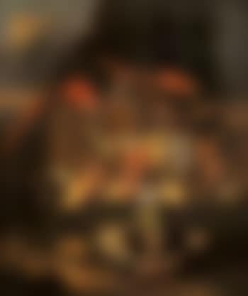 Still life of fruit with parrot (preview)