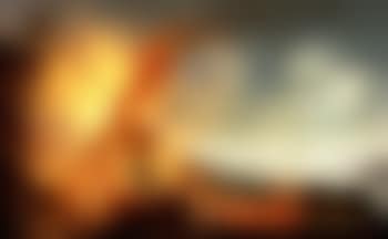 Vesuvius erupting at night with onlookers, the Bay of Naples beyond (preview)
