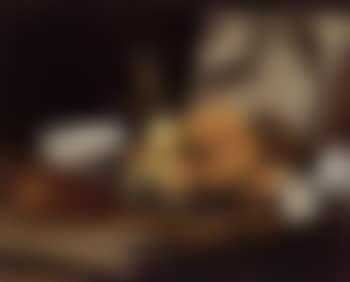Still life with lute, fruits and porcelain (preview)