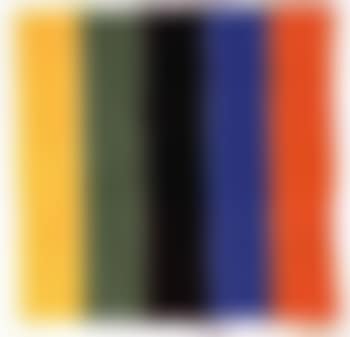 Coloured paper image XIII, yellow, green, black, blue, orange (preview)
