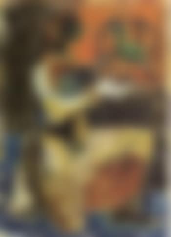 Woman with parrot (preview)