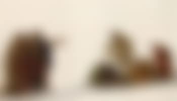 Group of Bedouins eating at a low table (preview)