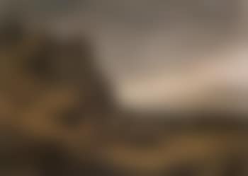 Lake scene with seated figure and sheep (preview)