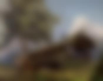 Sumatran bridge. Japanese village scene (preview)