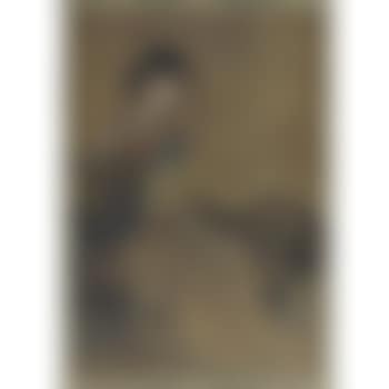Meiren, elegant woman seated in a garden (preview)