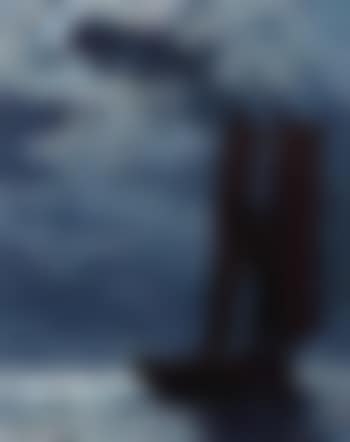 Seascape with sailing boat lit by full moon (preview)