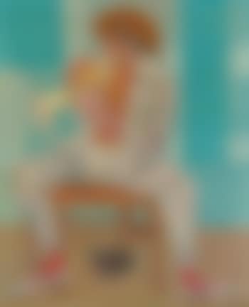 Seated man playing a trumpet (preview)