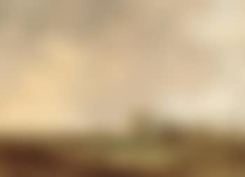 Extensive dune landscape with corn stooks and mill in the distance (preview)