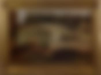 Bergner's brewery with figures and barrels, Thompson Street PA (preview)