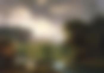 View of the Roman campagna with figures and cattle crossing a ford (preview)