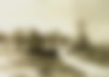 Landscape with houses. Extensive landscape with a church (preview)