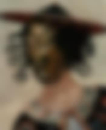 Woman wearing a Japanese mask (preview)