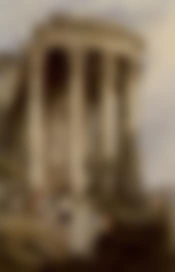 Figures by a temple ruin (preview)