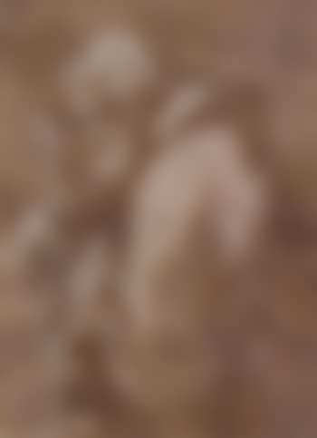 Study of an old man holding a staff (preview)