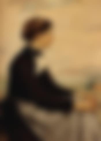 Seated peasant woman, Neuenburgersee beyond (preview)