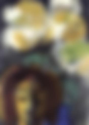 Girl's head and flowers (preview)
