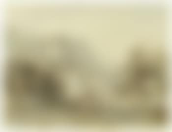 Landscape with hunters by castle (preview)