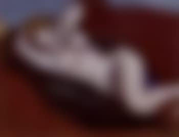 Female nude reclining on blue cloth (preview)