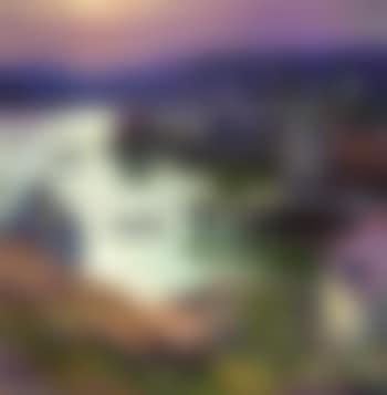 Port town at dawn (preview)