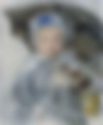 Girl under umbrella (preview)