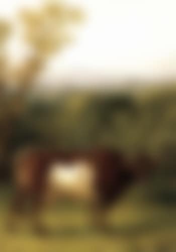 A cow out to pasture, an Alpine landscape beyond (preview)