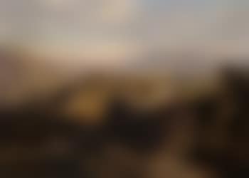 Mountain landscape with herder, donkey and cart, Albania (preview)