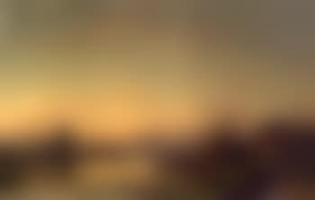 A river scene at dusk, windmills in the distance (preview)