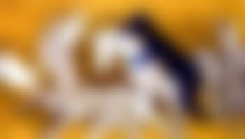 Blue figure with horses (preview)