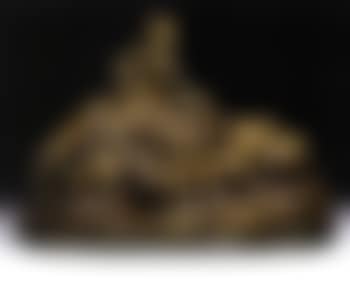 Schafhirtin auf einem Esel, von ihrer Herde umringt (preview)