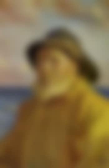 Fisherman wearing sou'wester and rainjacket (preview)