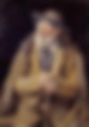 Sitzender Bauer mit Pfeife - A seated farmer with a pipe (preview)