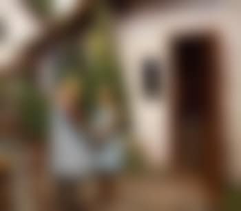 Country girl looking at rich girl's doll (preview)