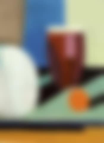 Still life of orange and mug (preview)