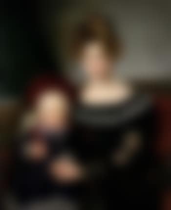 Portrait de dame assise, son fils sur ses genoux (preview)