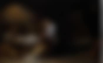 Kitchen interior with young woman (preview)