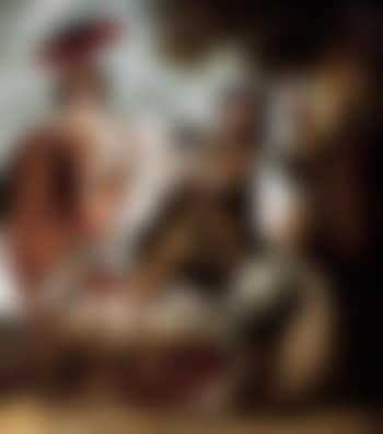 An equestrian portrait of an elegant gentleman and lady in a landscape (preview)