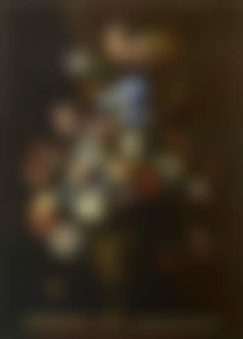 Nature morte au bouquet de fleurs dans un vaseen pierre sculptee (preview)