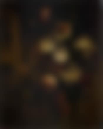 Still life of flowers in wicker basket (preview)