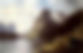 Hardanger Fjord with a steam ship at the pier (preview)