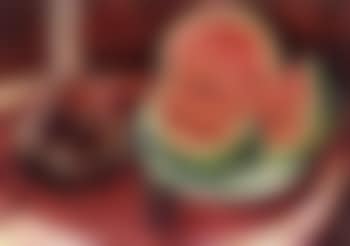 Still life with watermelons and red wine (preview)