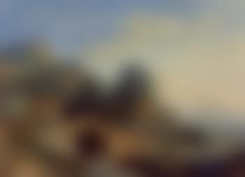 Mountain landscape with bridge over a river in the foreground (preview)