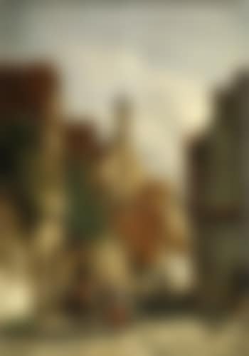 Village Italien avec chevalier et personnages (preview)