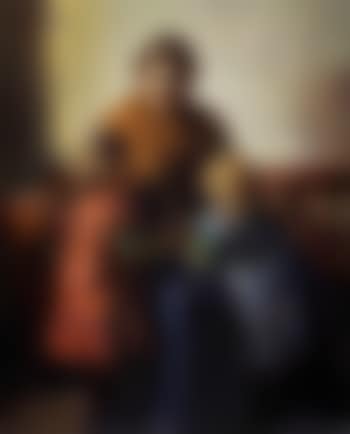 Interior scene with mother and two children (preview)