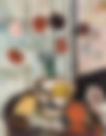 Still life with carnations and fruit (preview)