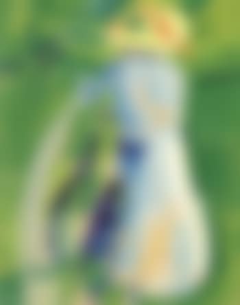 Young lady with bicycle (preview)