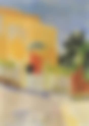 Street in Nice with yellow house (preview)